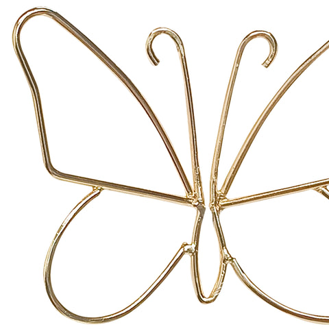 Aplique Set x2 mariposas Oro Folya 14x1x12cm - 19x1x16 cm