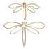 Aplique Set x2 libelulas Oro Folya 19x1x11cm - 28x1x16 cm