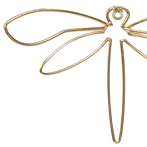 Aplique Set x2 libelulas Oro Folya 19x1x11cm - 28x1x16 cm