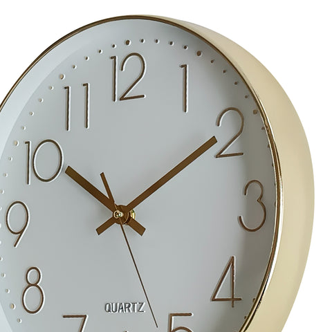 Reloj cromado Oro Tempus 30.5 x 30.5 cm