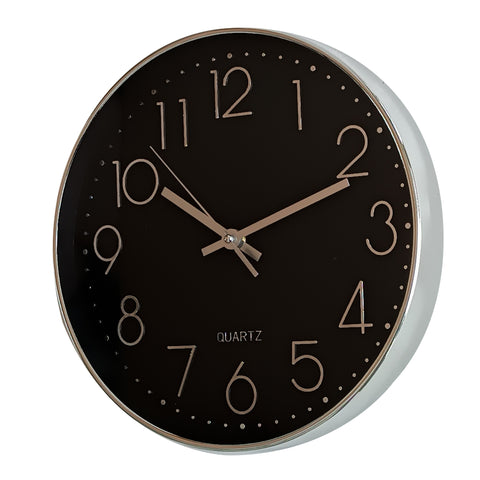 Reloj cromado Plata Tempus 30.5 x 30.5 cm