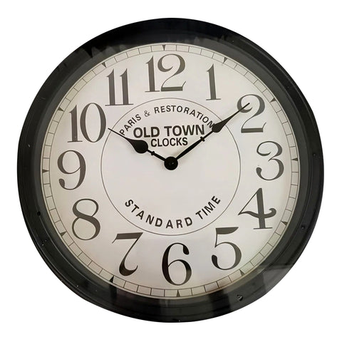 Reloj vintage Negro Antique 40 x 40 cm