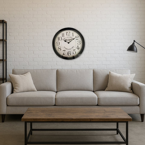Reloj vintage Negro Antique 40 x 40 cm