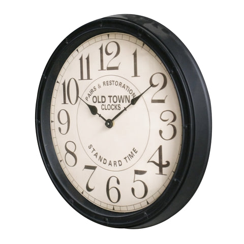 Reloj vintage Negro Antique 40 x 40 cm