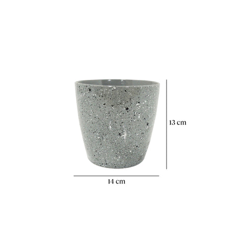 Maceta Gris Garden 13 x 13 cm