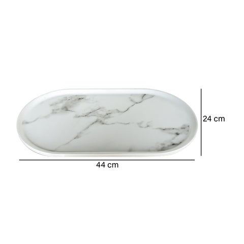 Bandeja Carrara Blanco 44x24x2 cm