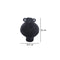 Florero Anfora Negro Rutico 15.5X20 cm