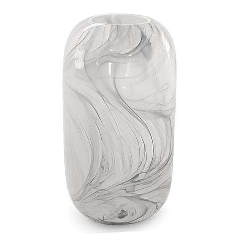 Florero Marmol grande Blanco Alba 14.7 x 14.7 x 26.7 cm