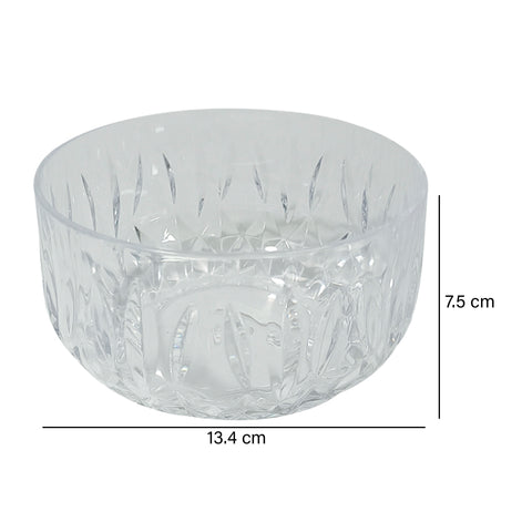 Bowl geométrica Transparente Viena 13.4x13.4x7.5 cm
