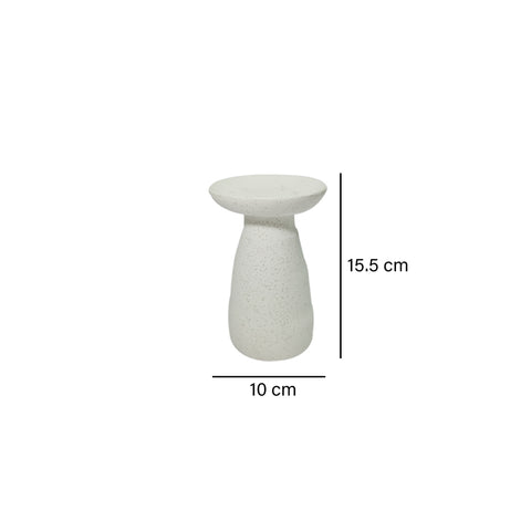 Portavela cono Blanco alma 10 x 10 x 15.5 cm