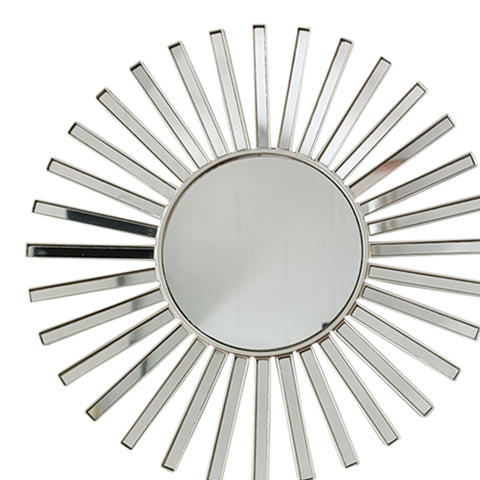 Set x3 espejos lineas Plata Shine 25x2x25 cm