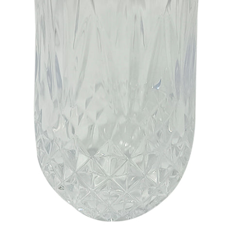 Vaso geométrico Transparente Viena 8x8x14 cm
