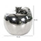 Escultura Manzana Plata Dinastía 9.5 x 9 cm