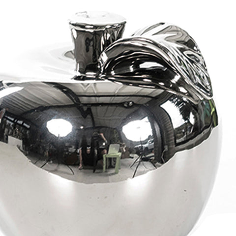 Escultura Manzana Plata Dinastía 15 x 15 cm