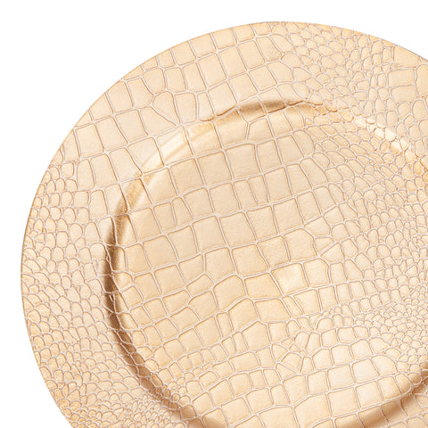 Base de Plato Escamas Oro Esencia 33 x 33 x 1.7 cm