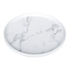 Plato pando pequeño Carrara Blanco 20.5x20.5x1.5 cm