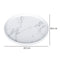 Plato pando pequeño Carrara Blanco 20.5x20.5x1.5 cm