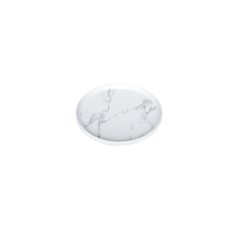 Plato pando pequeño Carrara Blanco 20.5x20.5x1.5 cm