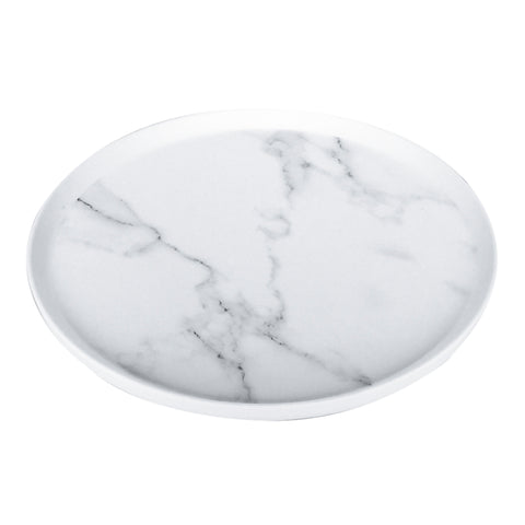 Plato pando grande Carrara Blanco 28x28x1.7 cm