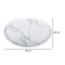 Plato pando grande Carrara Blanco 28x28x1.7 cm