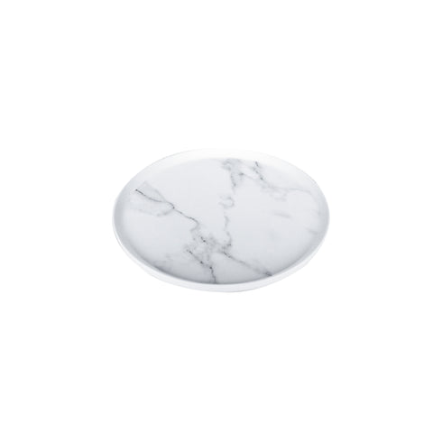 Plato pando grande Carrara Blanco 28x28x1.7 cm