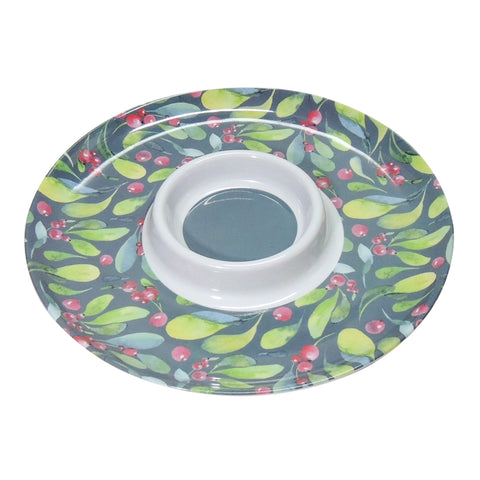 Plato pasante Navidad Multicolor 31x31x2.5 cm