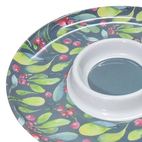 Plato pasante Navidad Multicolor 31x31x2.5 cm