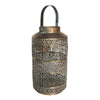 Farol metálico Oro Sultan 18x29.5 cm