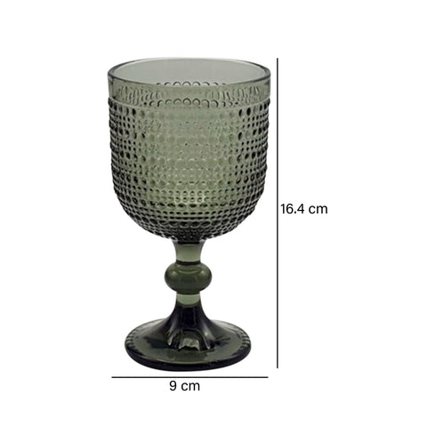 Copa Puntos vidrio Gris Baccarat 9x9x16.4 cm