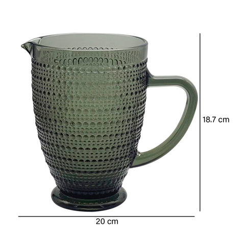 Jarra Puntos vidrio Gris Baccarat 13x20x18.7 cm