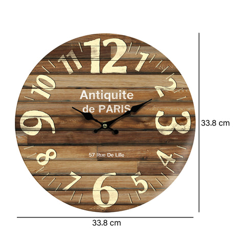 Reloj Dallas 23-31 Café 33.8X33.8CM