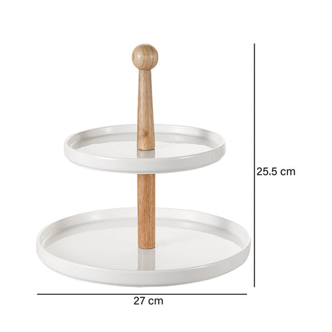 Torre 2 Pisos Blanco Utilitarios 27x27x22.5 cm
