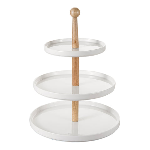 Torre 3 Pisos Blanco Utilitarios 30x30x38 cm
