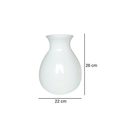 Jarrón Blanco Home 22X26 cm