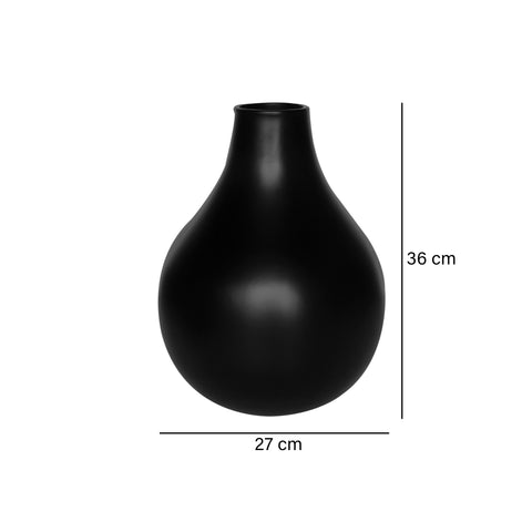 Jarrón Negro Home 27X36 cm