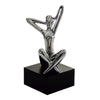 Escultura Mujer Plata Corpo 14 x 23 cm