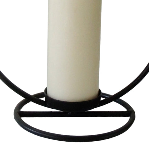 Candelabro Aro pequeño Negro Sogno 21 x 10 x 22 cm
