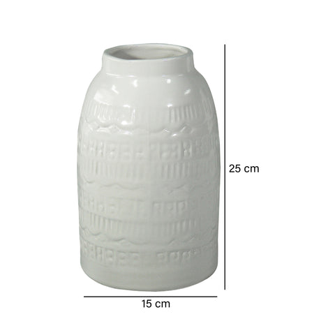 Jarrón Blanco Origen 15X25cm