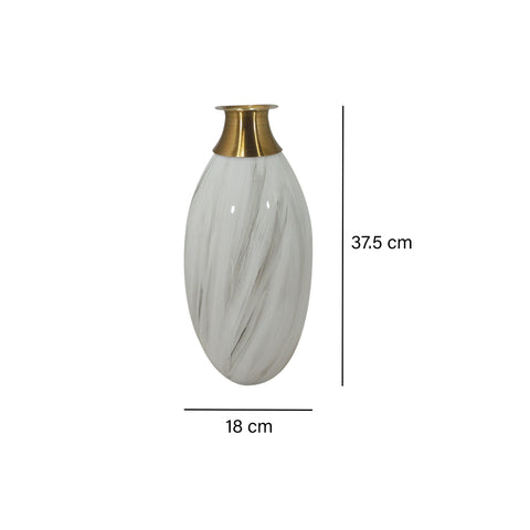Jarrón Blanco Bianco 8x18x37.5 cm