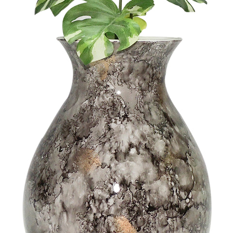 Jarrón Gris Emperador 22X26 cm
