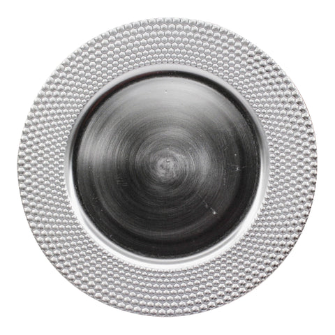 Base de Plato Hexágonos Plata Esencia 33 x 33 x 1.7 cm