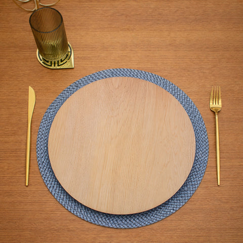 Base de Plato Madera Beige Esencia 33 x 33 x 1.7 cm