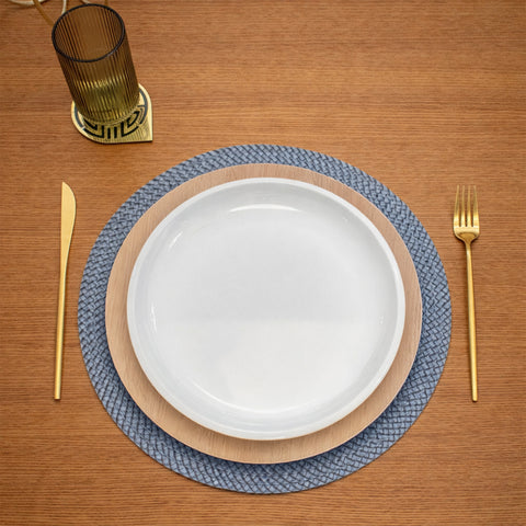 Base de Plato Madera Beige Esencia 33 x 33 x 1.7 cm