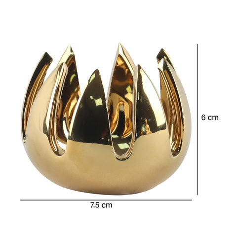 Portavela Oro lotto 7.5 x 7.5 x 6 cm