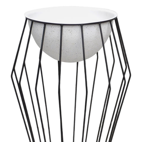 Matera Rombo media luna Negro Ferrum 44 x 65 cm