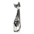 Escultura Gato Plata Dubai 6.5 x 6.5 x 25.5 cm