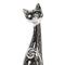 Escultura Gato Plata Dubai 6.5 x 6.5 x 25.5 cm