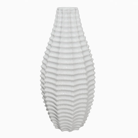 Florero Ostuni Blanco 13X13X29 cm