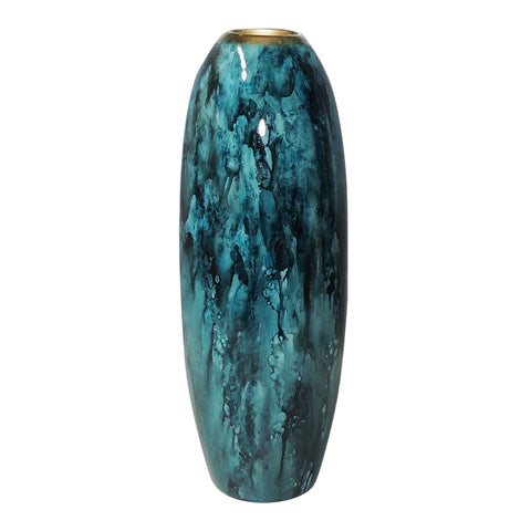 Florero Azul Noruega 15X41 cm