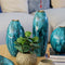 Florero Azul Noruega 15X41 cm